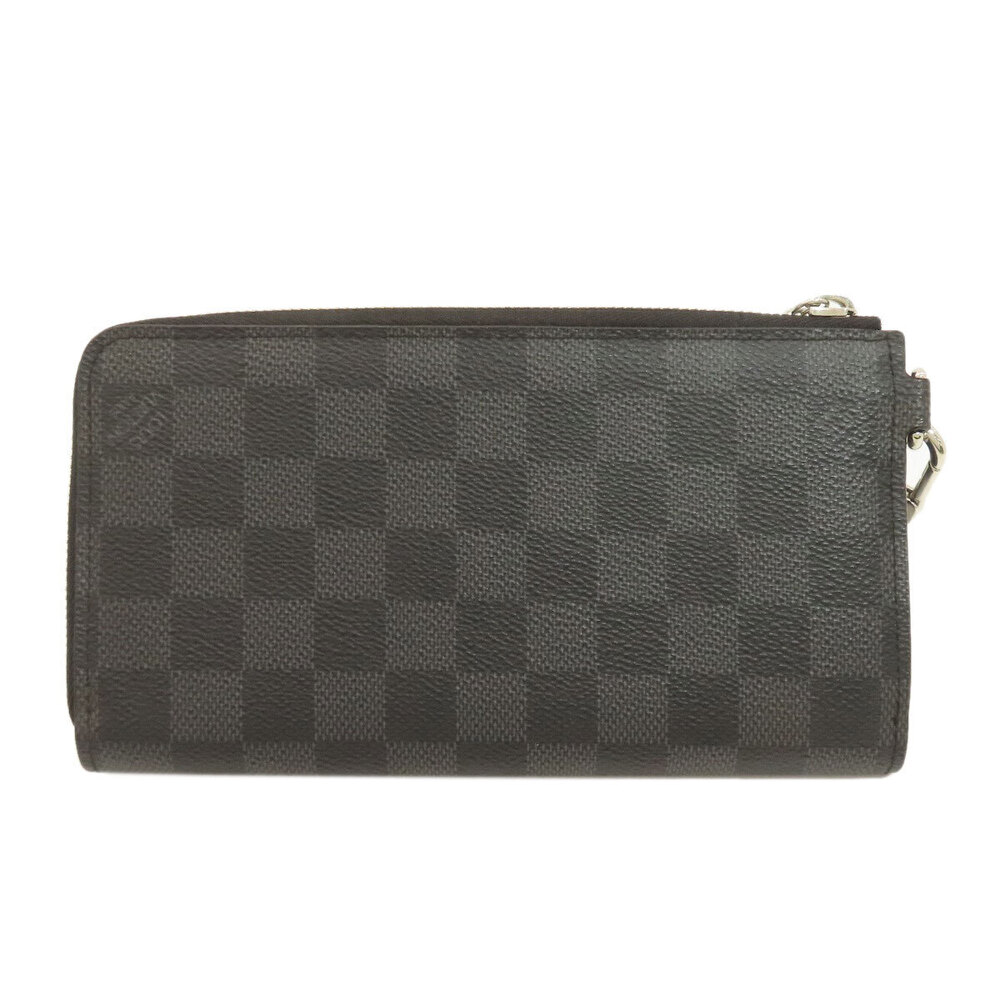 Louis Vuitton Damier Canvas Dragonne Wallet Zippy Long Brown